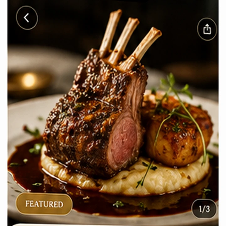 Lamb Rack à la Royale